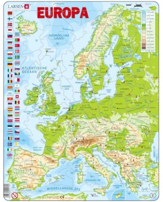 Puzzle Larsen - Europe (in Dutch), 87 piese (59513)