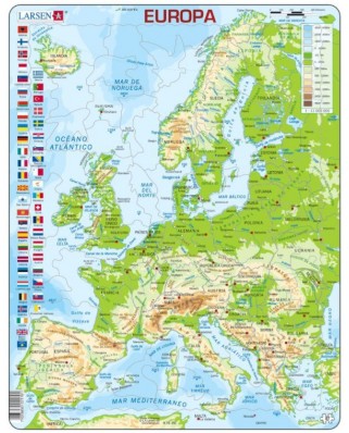 Puzzle Larsen - Europe (in Spanish), 87 piese (59511)