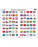 Puzzle Larsen - Flags (in French), 80 piese (48746)