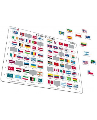 Puzzle Larsen - Flags, 80 piese (49458)