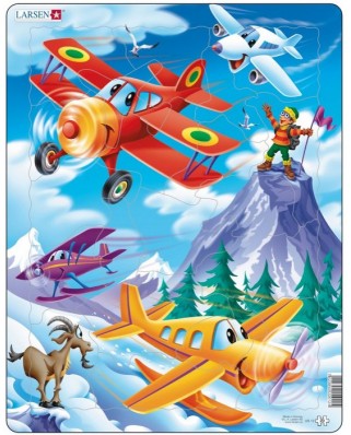 Puzzle Larsen - Flugzeuge in den Bergen, 20 piese (48727)