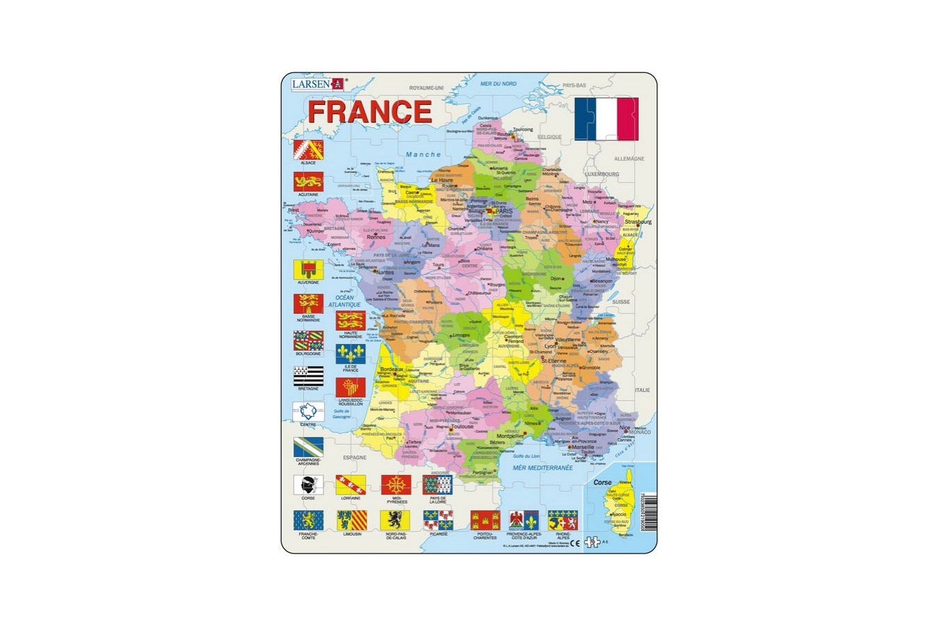 Puzzle Larsen - France, 70 piese (48134)