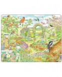 Puzzle Larsen - Garden birds and flowers, 60 piese (63270)
