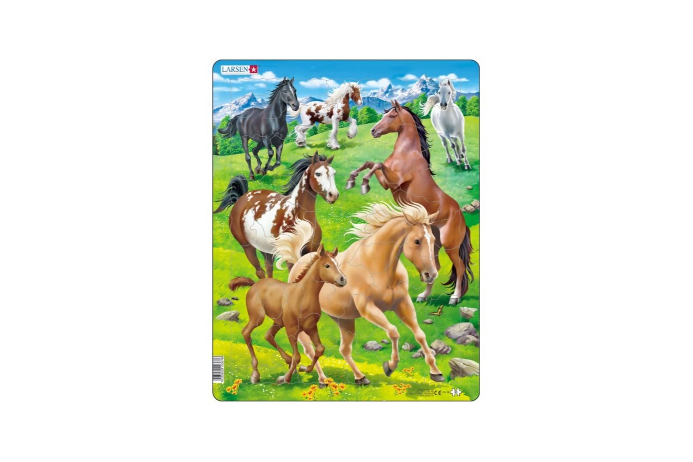 Puzzle Larsen - Horses, 65 piese (63271)