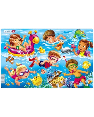 Puzzle Larsen - Kinder am Meer, 11 piese (48581)