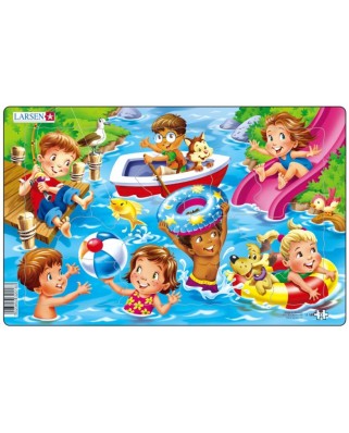 Puzzle Larsen - Kinder am Meer, 11 piese (48582)