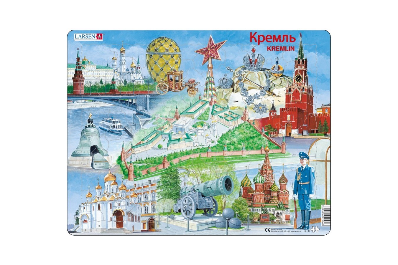 Puzzle Larsen - Kremlin Souvenir, 61 piese (48654)