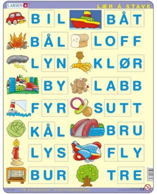 Puzzle Larsen - Learn to Spell, 23 piese (48676)
