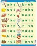Puzzle Larsen - Learn to spell, Norwegian, 26 piese (48688)