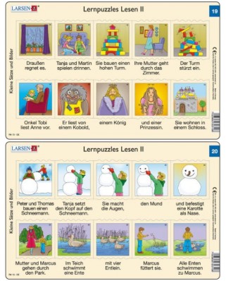 Puzzle Larsen - Lernpuzzles Lesen II (in German), 10 piese (59607)
