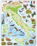 Puzzle Larsen - Map of Italy (in Italian), 65 piese (48635)