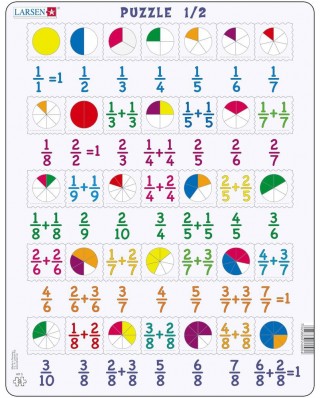 Puzzle Larsen - Mathematik: Bruchrechnen, 35 piese (48379)