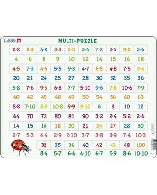Puzzle Larsen - Mathematik: Multiplikation, 58 piese (48375)