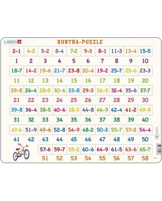 Puzzle Larsen - Mathematik: Subtrahieren, 58 piese (48381)