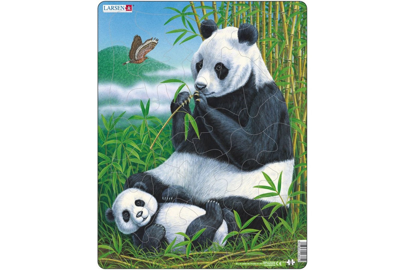 Puzzle Larsen - Panda, 33 piese (48391)