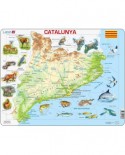 Puzzle Larsen - Physical Map of Catalonia, 60 piese (48369)