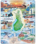 Puzzle Larsen - Physical Map of Finland, 75 piese (48660)