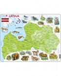 Puzzle Larsen - Physical Map of Latvia, 48 piese (48530)