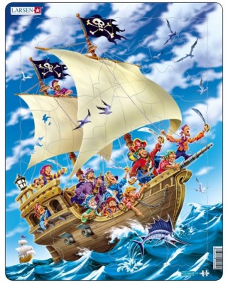 Puzzle Larsen - Pirate Ship, 30 piese (48724)