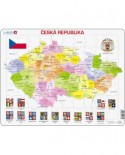 Puzzle Larsen - Political Map of Czech Republic, 56 piese (48532)