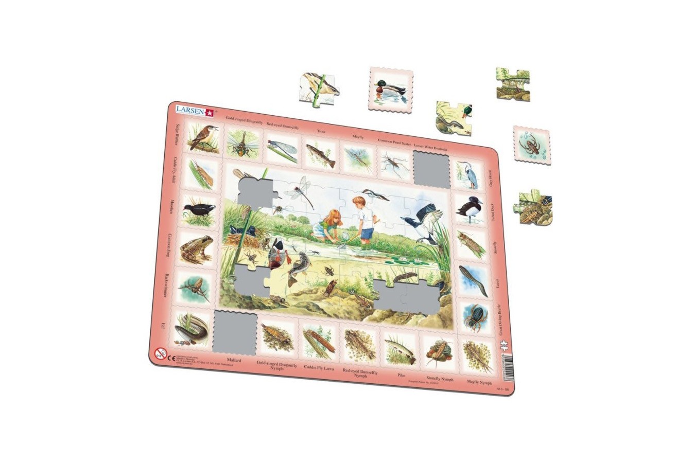 Puzzle Larsen - Pond (in French), 48 piese (59534)