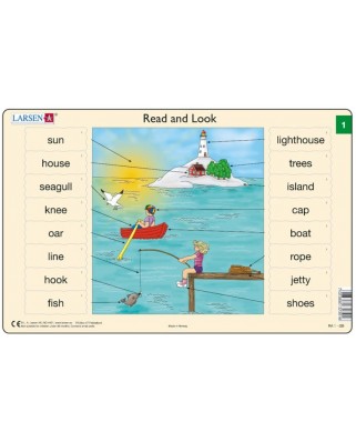 Puzzle Larsen - Read and Look 01-02, 2x16 piese (48585)