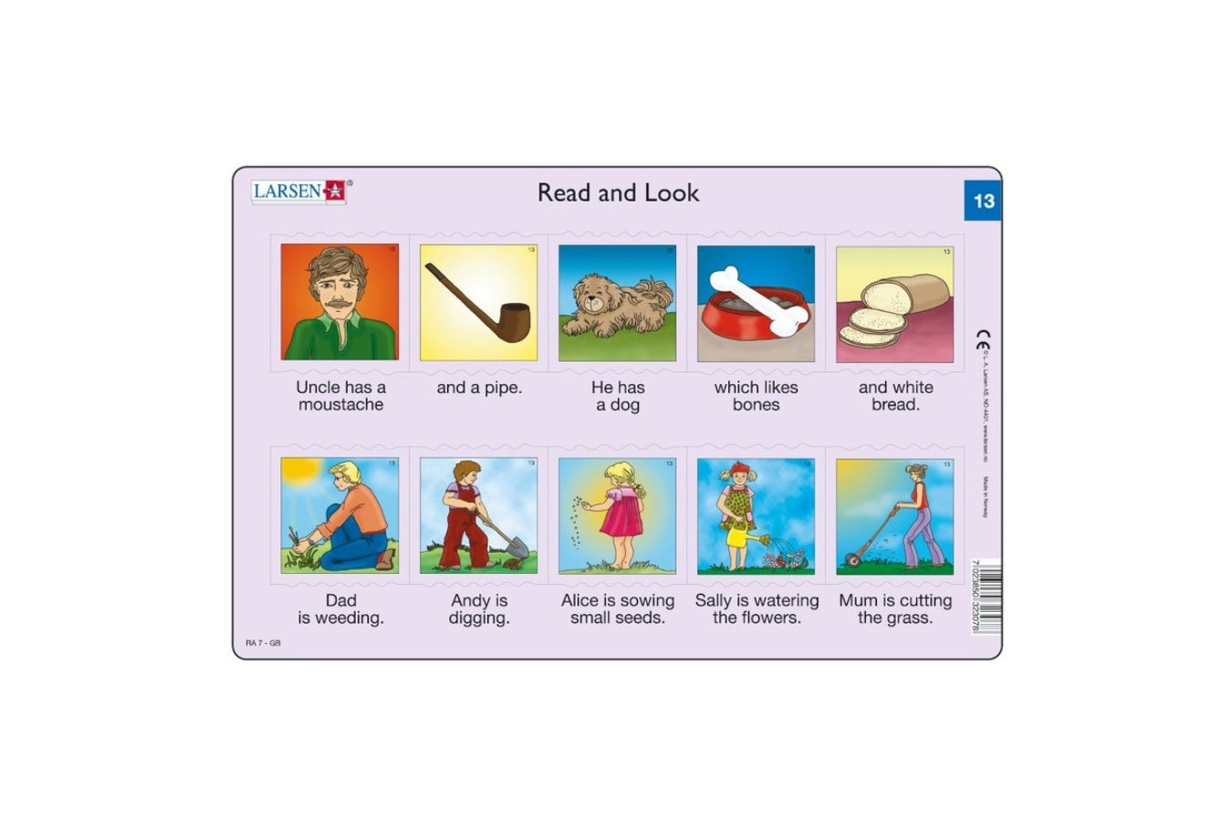 Puzzle Larsen - Read and Look 13-14, 2x10 piese (48597)