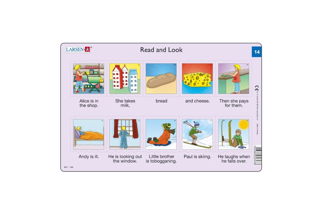 Puzzle Larsen - Read and Look 13-14, 2x10 piese (48597)