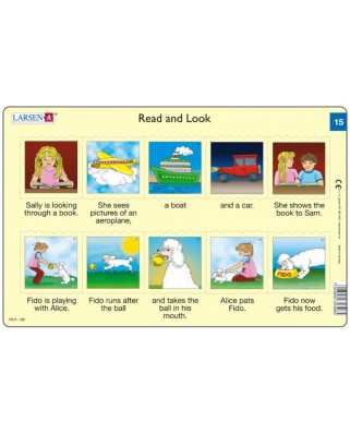 Puzzle Larsen - Read and Look 15-16, 2x10 piese (48599)