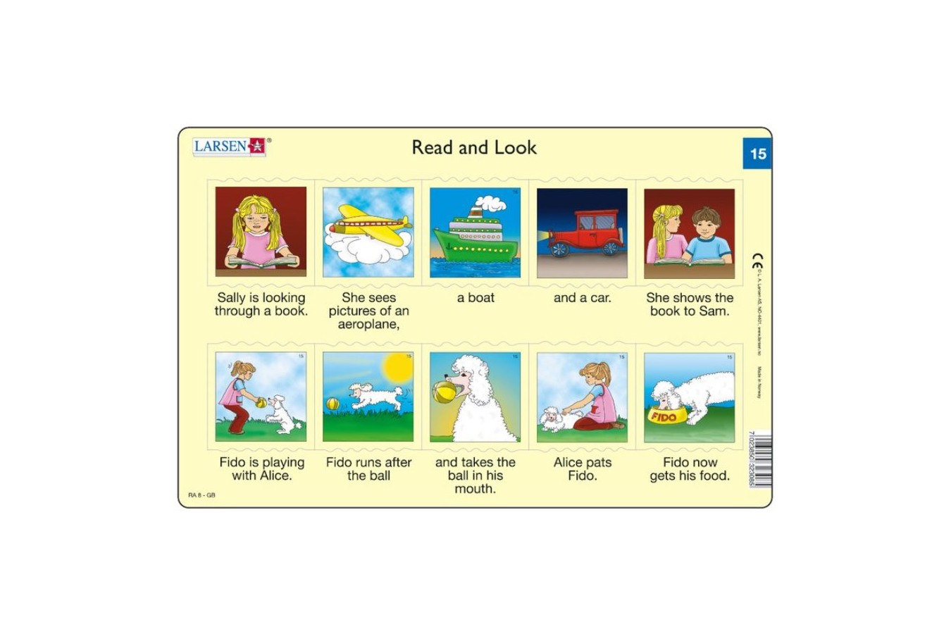 Puzzle Larsen - Read and Look 15-16, 2x10 piese (48599)