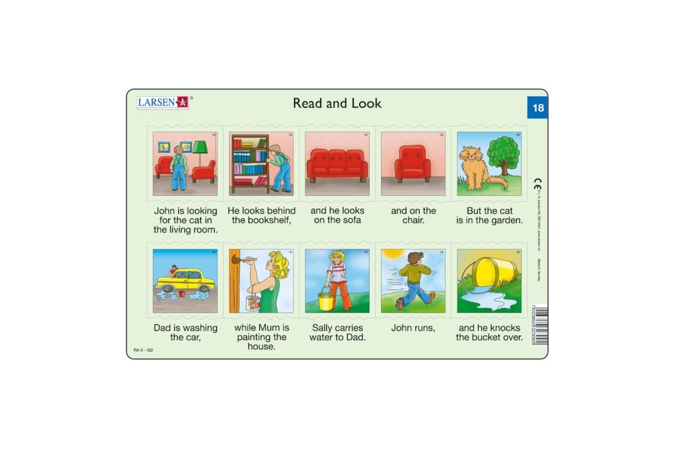 Puzzle Larsen - Read and Look 17-18, 2x10 piese (48601)