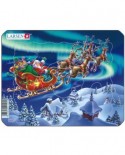 Puzzle Larsen - Santa in Nordic Light, 6 piese (48542)