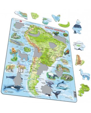 Puzzle Larsen - South America (in Spanish), 65 piese (59468)