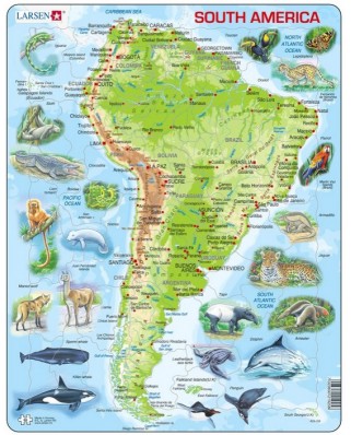 Puzzle Larsen - South America, 65 piese (48693)
