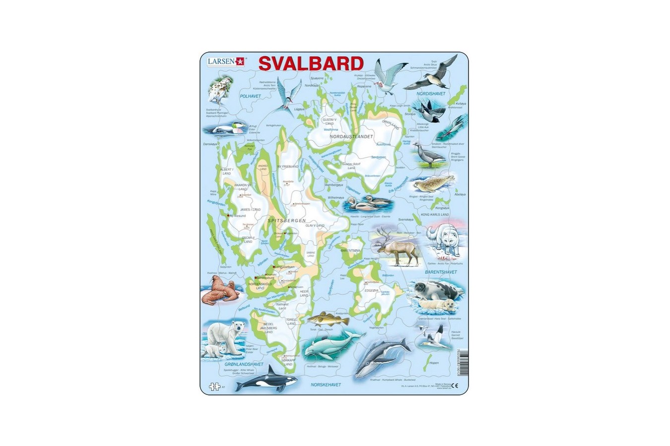 Puzzle Larsen - Svalbard, Norway, 61 piese (48131)
