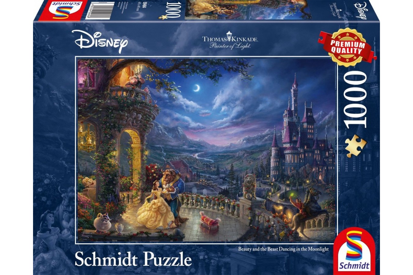 Puzzle Schmidt - Thomas Kinkade: The Beauty and the Beast, Dancing in the Moonlight, 1000 piese (59484)