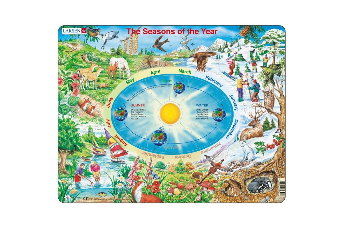 Puzzle Larsen - The Seasons of the Year, 44 piese (59572)