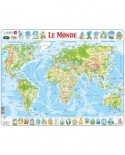 Puzzle Larsen - The World Physical (in French), 80 piese (48739)