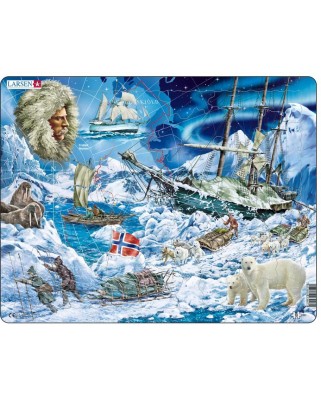 Puzzle Larsen - Towards the North Pole, 65 piese (63353)