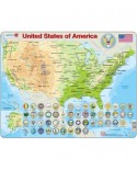Puzzle Larsen - United States of America (auf Englisch), 90 piese (48523)