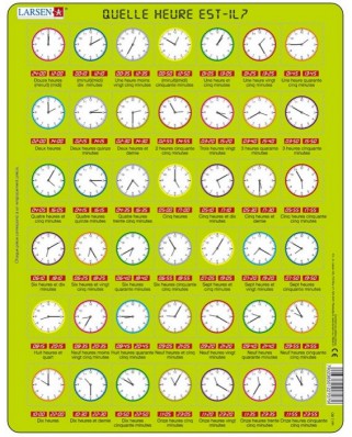Puzzle Larsen - What time is it ? (in French), 42 piese (48759)