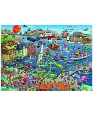 Puzzle Heye - Birgit Tanck: Seaport, 1000 piese (51803)