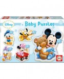 Puzzle Educa - Baby Puzzles - Disney : Mickey, 3/4/4 piese (13813)
