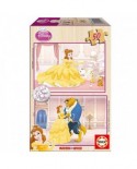 Puzzle din lemn Educa - Disney Princesses : The Beauty and the Beast, 2x50 piese (14502)