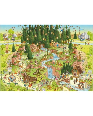 Puzzle Heye - Marino Degano: Habitat from the black forest, 1000 piese (43650)