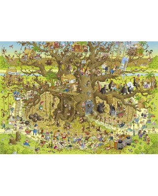Puzzle Heye - Marino Degano: Monkey Habitat, 1000 piese (63218)
