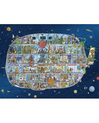 Puzzle Heye - Mattias Adolfsson: Spaceship, 1500 piese (63225)