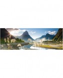 Puzzle panoramic Heye - Sarah Sisson: Milford Sound, 1000 piese (43631)