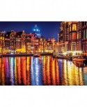 Puzzle Clementoni - Amsterdam by Night, 500 piese (60884)