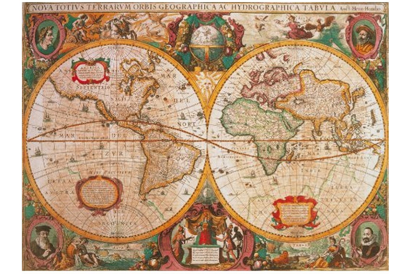 Puzzle Clementoni - Ancient Map, 1000 piese (648)